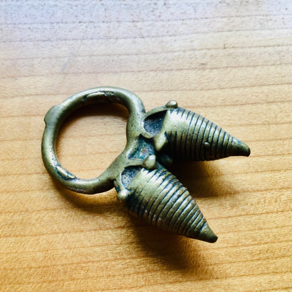 Antique Dogon Tribe African Bronze Ring